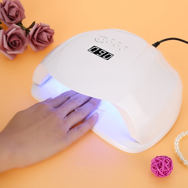 54W Nageltork LED UV Nail Extension Gel Torkmaskin Nagellackhärdningslampa US 110v