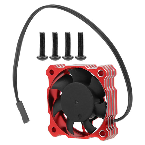 Højhastigheds Elektrisk Motor Køleblæser 40x40mm 16000RPM 5V‑9V Passer til 1/10 1/8 1/12 RCRed