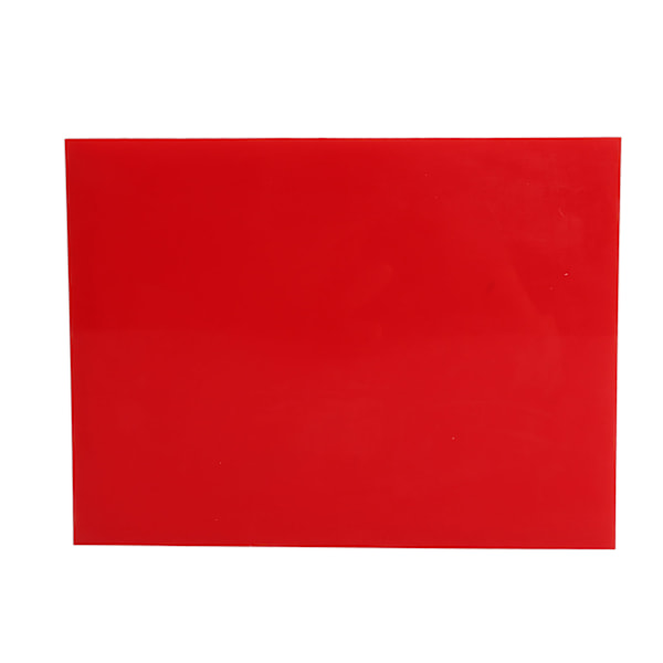 Lærpunchmatte Rød 20 cm Lang 15 cm Bred Støyreduksjon Glatting Håndverk Punchpute for DIY Håndverkbeskyttelse