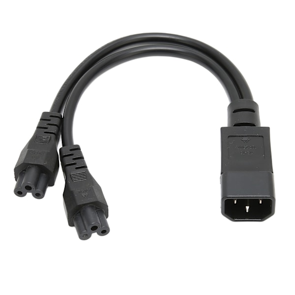 Splitter strømledning IEC320 C14 han til dobbelt IEC320 C5 hun stik til bærbar computer strømforsyning 100‑250V