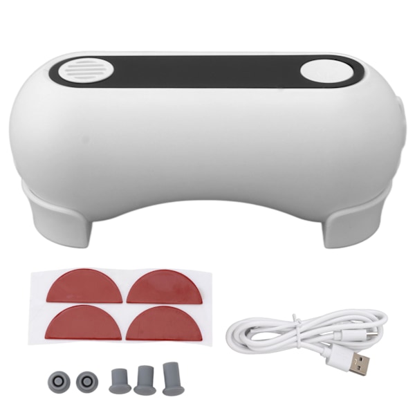 Vit Automatisk Toalettspolare Hands Free Non Touch Beröringsfri 0,25S Induktion Toalettspolningsverktyg 2000mAh