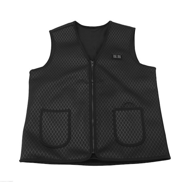 Opvarmet Vest med USB-port Sort Dual Control 7 Zone Varme Smart Varmevest til Udendørs Motorcykel Camping XL