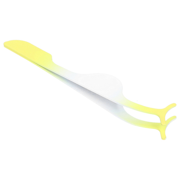 Rostfritt stål lösögonfransar Applikator Bärbar lösögonfransar Pincett Clip Makeup ToolGradient Yellow