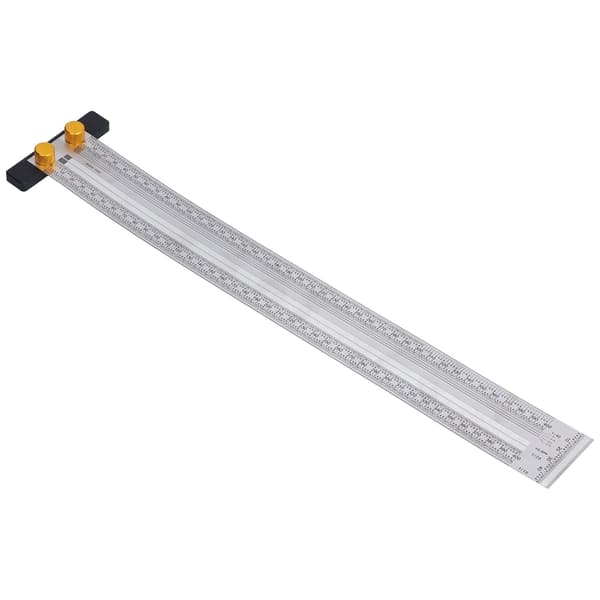 Marking Scale Exquisite Accurate Portable Convenient Robust Durable Multifunctional T-shaped Hole Ruler (400mm)