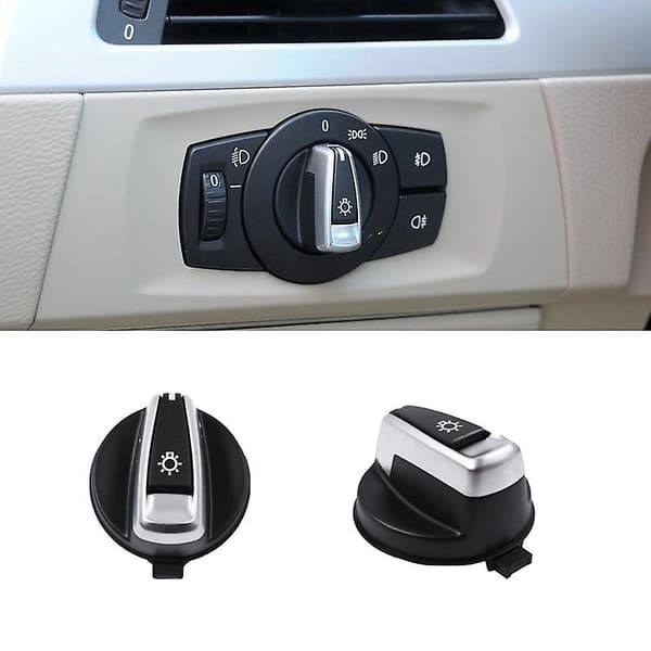 Kompatibel med 3-SERIE E90 E91 X1 E84 E88 E82 Forlygteafbryder Drejeknap 9169405 61319169405 black