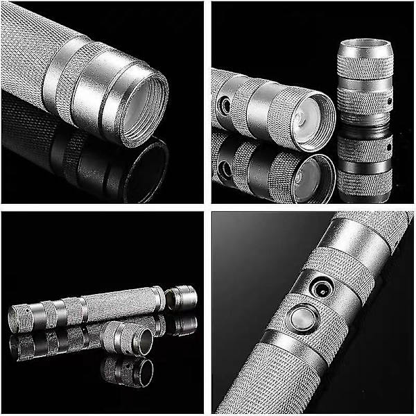Lysende LED-lysstverd med 7 fargevalg - Oppladbar og lydeffekter - Perfekt for Halloween-cosplay