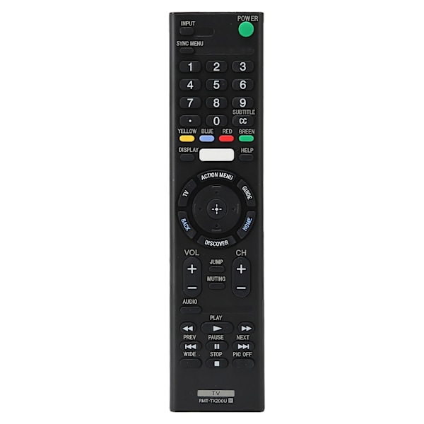 Fjernbetjening Erstatning RMTTX200U Passer til SONY XBR55X700D XBR49X700D XBR65X750D TV
