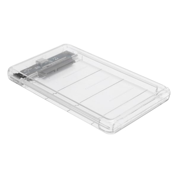 Mobil Hårddisklåda Typ-C 2,5 tum Seriell Port Transparent SSD HDD Mekanisk Kapsling