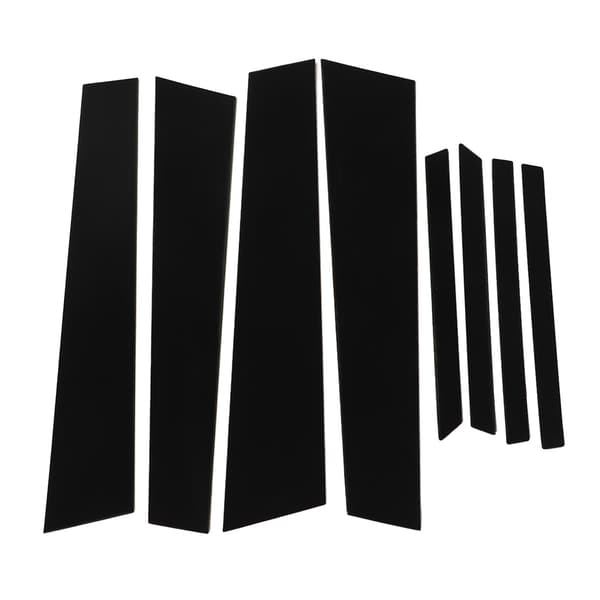 8 stk. Pillar Post Vindusdeksel PC Blank Glans Svart B-Pillar Posts Dekal Deksel Erstatning for Civic 2012‑2015
