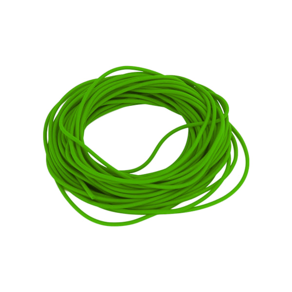 10M latexgummirör högt elastiskt slangband för träningsövningar Diameter 2,2 mmFluorescerande grönt