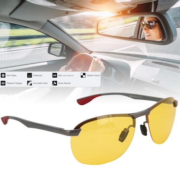 TAC Al Mg Alloy Mænds Polariserende Solbriller Goggles Natkørsel Solbriller 4302