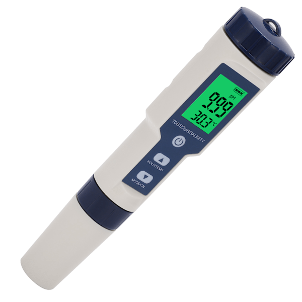 EZ‑9909SP 5-in-1 vedenlaadun testauspenna-analysaattori PH TDS EC SUOLA TEMP-mittari akvaarioille