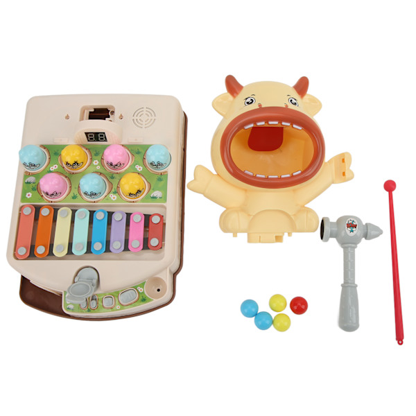 Multifunktionellt Whack Game Interactive Baby Toy Music Whack Mouse Game Early Education Leksak för barn över 3 år gamla