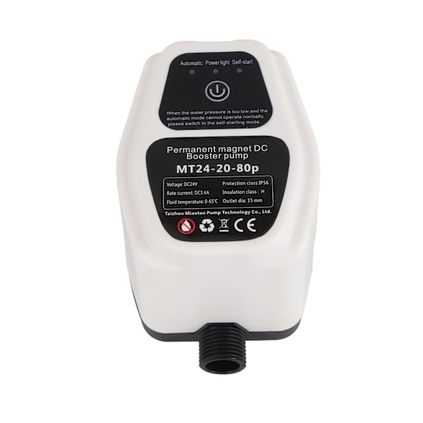 Boosterpumpe Automatisk Vandtryk Bruser Boosting Recirkulerende Væghængt DC-pumpe 100‑240V UK-stik