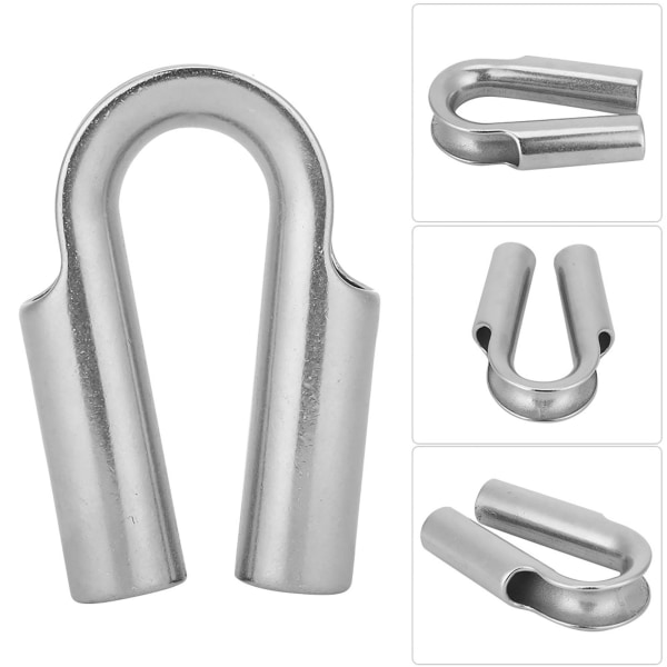 304 ruostumattomasta teräksestä valmistettu vinssiköyden suojakappale veneen tarvikkeille (15 mm 1 kpl)