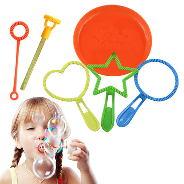 6 st/set Slumpmässig färg Barn Bubble Wand Tool Bubble Maker Koncentrat Stick Blåsare Utomhus Blåsande Bubble Tool Roliga leksaker Presenter