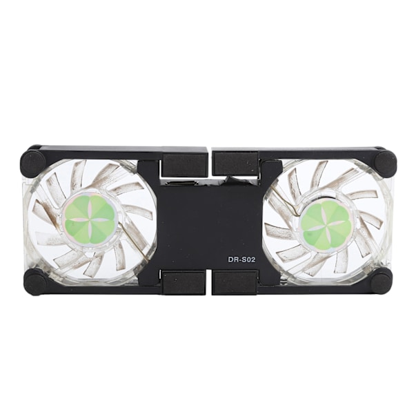 Bærbar Kjøleplate for Laptop USB Foldbar Radiator Kjøler Stativ Lys Bærbar med AntiSkli Mount (Svart)