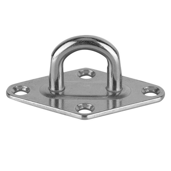 304 Rustfritt Stål Båt Diamond Pad Eye Plate Marine Grade Båt/Yacht Tilbehør 8 mm