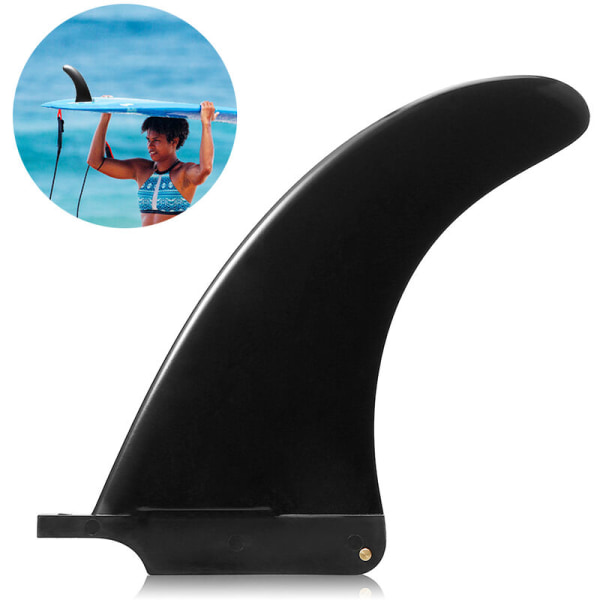 SUP Single Fin Central Fin Nylon Longboard Surfbräda Paddleboard Fin 6,5 '' / 7,5 '' / 8 '' / 9 ''/10 '', modell: 6,5