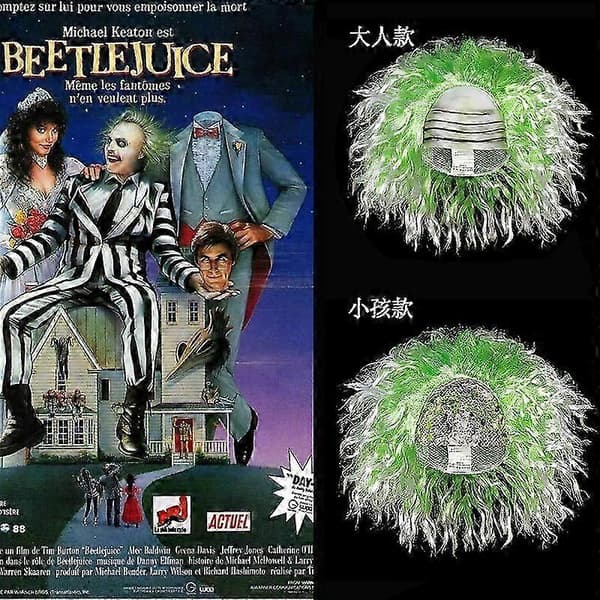 Halloweenfest Dans Rollespil Hades Mester Beetlejuice Hovedbundsparyk
