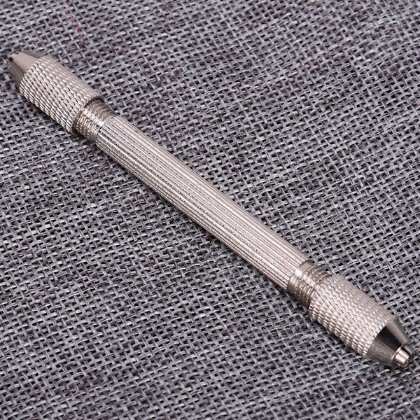 Metall Dobbel End Pin Skrue Chuck Håndborr Bit Twist Smykker Klokker Reparasjonsverktøy