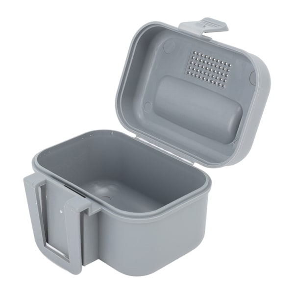 Fiske Live Bait Box Fiske Bait Station Plast Vanntett Maskbetesholder Varmebestandig Live Bait Container Grå S