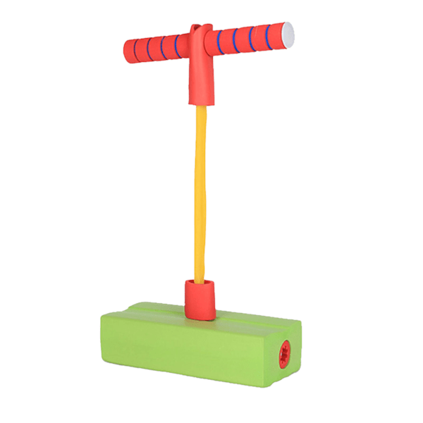 Foam Pogo Stick främja växande träningsbalans Lätt att greppa hoppleksak utomhus för Barn Grön