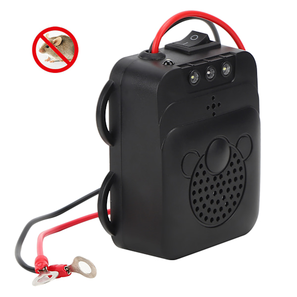 LED Strobe Light Mouse Expeller Ultraljudsfordonmonterad elektronisk repeller Råttavvisande 12V