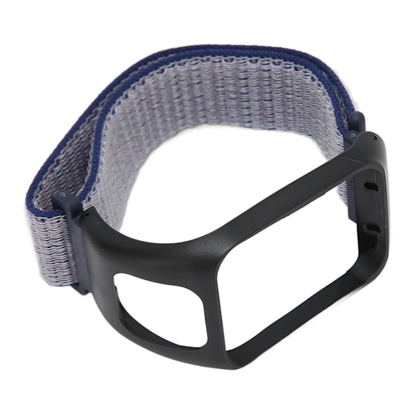 2 i 1 elastiskt flätat nylon sportklockremsbyte, klockbandstillbehör för TOMTOM Runner3 Midnight Blue