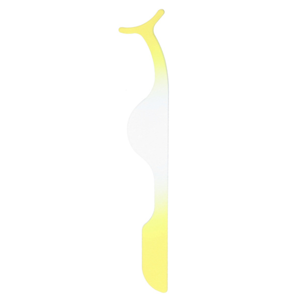 Rostfritt stål lösögonfransar Applikator Bärbar lösögonfransar Pincett Clip Makeup ToolGradient Yellow