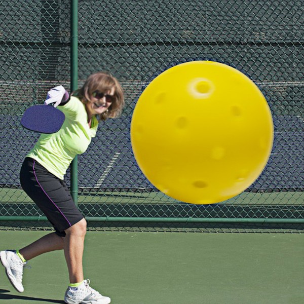 2 stk. Pickleball Paddel Batte med Kulfiberflade og Bolde til Udendørs Sport