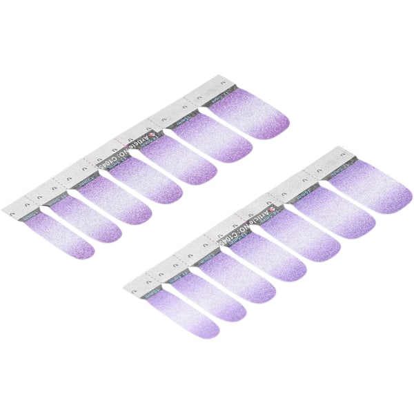 Neglekunst Stickers Glittermønster Gradient Farve Fuld Dækning Selvklæbende DIY Snygge Negle Wraps45