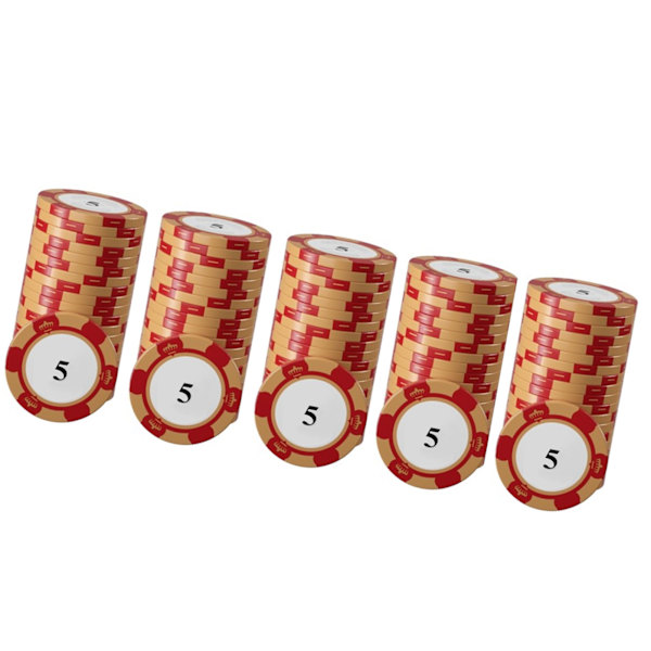 20 kpl Pokeri-pelimerkit Selkeät suuret numerot Ammattilaiset pelimerkit lautapeleille 5