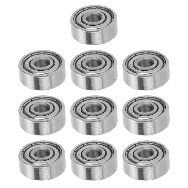 10 ST S624ZZ 4x13x5mm kuglelejer i rustfrit stål til Longboards rulleskøjter dele