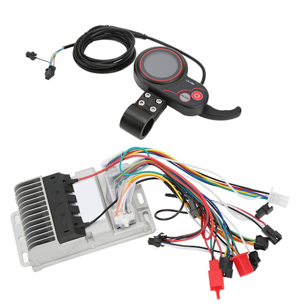 48V 60V 500W Borstlös Motorstyrenhet LH100 LCD-display Set 3-läges Sinusvåg Controller Kit för Elcykel