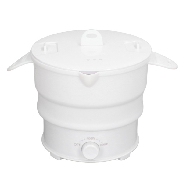 Taitettava Sähköinen Hot Pot -keitin 800W 1,2L Matkakattila Leirintäalueelle Toimistoille Hotelle Nuudeli Puuro Keitto UK-pistoke 220V