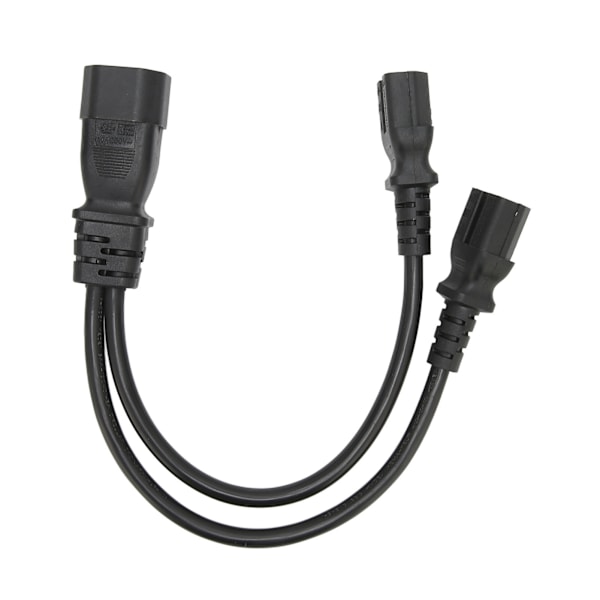 IEC320 C14 til Dual C15 kabel han til hun Sikker strømdelingskabel til skrivebordslampe printer projektor 100‑250V 12,6 tommer