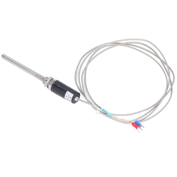 K Typ Termoelementsensor Nichrome Skärmad Trådsensor med Rakt Skaft 100mm