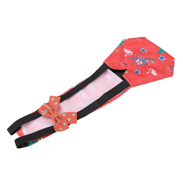 Pet Kycklingblöjor Mjuk polyester Justerbara Pet Ankungblöjor för Pet Chicken Duck and Goose M Flamingo
