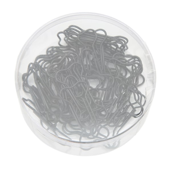45 stk. Hundebensformede Papirclips Sorte Letvægts Notesbog Dokument Organisering Wire Bogmærke Clips