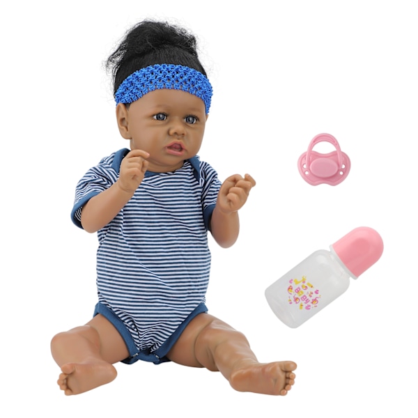 22 tums babydocka silikontvättbar simulerar babydocka för småbarn små barn