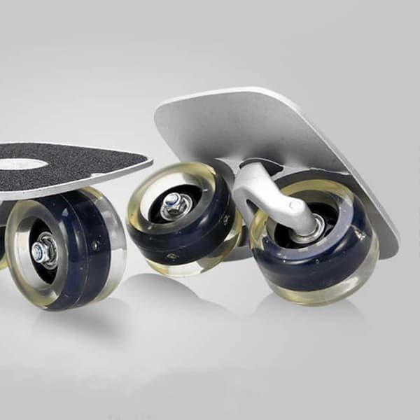 Roller Road Drift Skates Plate Outdoor Split Skateboard Läpinäkyvät Mustat Pyörät - Varastossa[LD]