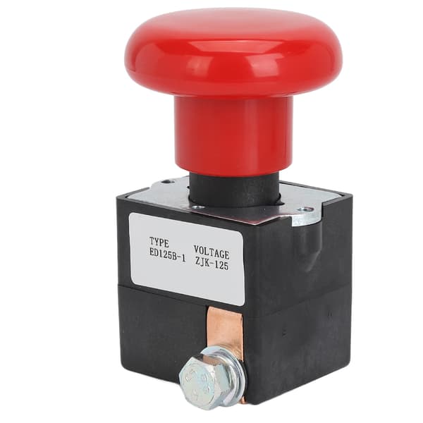Emergency Button Switch DC80V Reliable Emergency Stop Switch Replacement for Albright Electric Stacker Forklift Pallet Car 125A