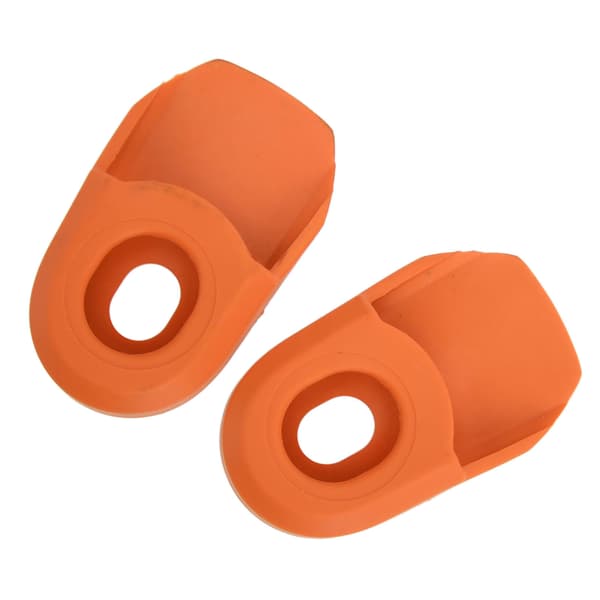 2PCS Bicycle Crank Protector Silicone Bike Crank Arm Sleeve Protective Case Orange