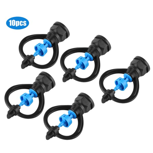 10 pcs Internal Thread G1/2 G3/4 Plastic Rotating Sprinkler Lawn Irrigation Spray Nozzle