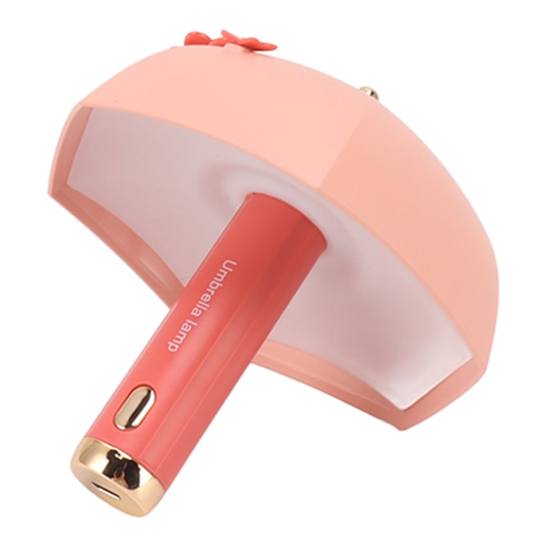 LED sengelampe USB opladbar 3 lystilstande Paraplyform Natlampe til soveværelse studie Rosa