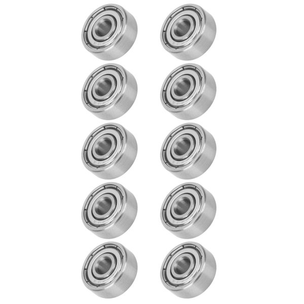 10 ST S624ZZ 4x13x5mm kuglelejer i rustfrit stål til Longboards rulleskøjter dele