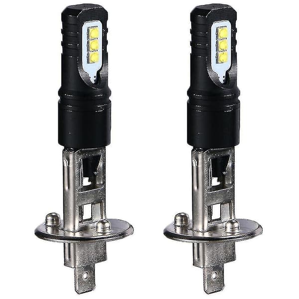 2x H1 6000k superstarkt vitt 6000lm Dl LED-strålkastarsats helljus