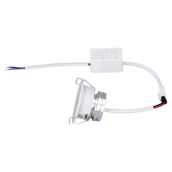 LED-innfelt lys Mini justerbar vinkel aluminium innfelt taklampe Hvit 85‑265V Naturlig hvit 4000K