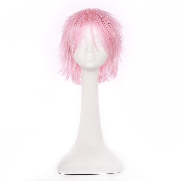 Anime Cosplay Peruukki Lyhyt Suora Peruukki Light Pink